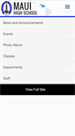 Mobile Screenshot of mauihigh.org