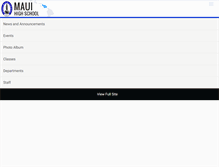 Tablet Screenshot of mauihigh.org